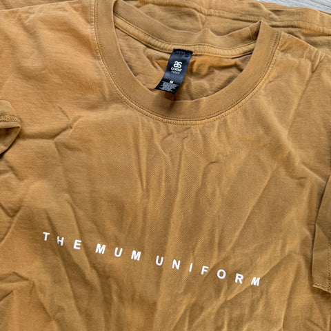 THE MUM UNIFORM - Faded Mustard Tee - M