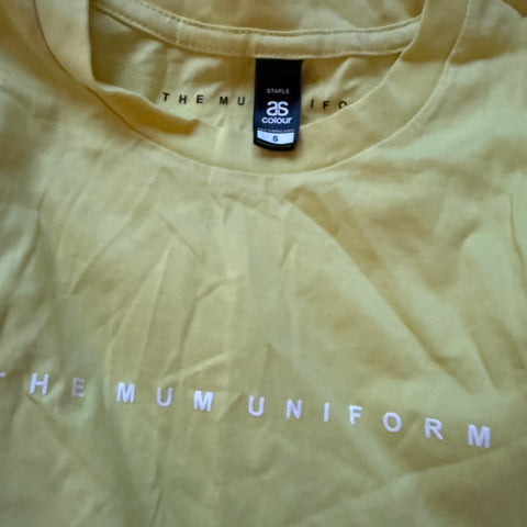 THE MUM UNIFORM -Yellow Tee - S