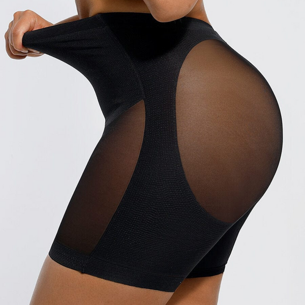 SHAPER SLIMMING MESH SHORTS - BLACK