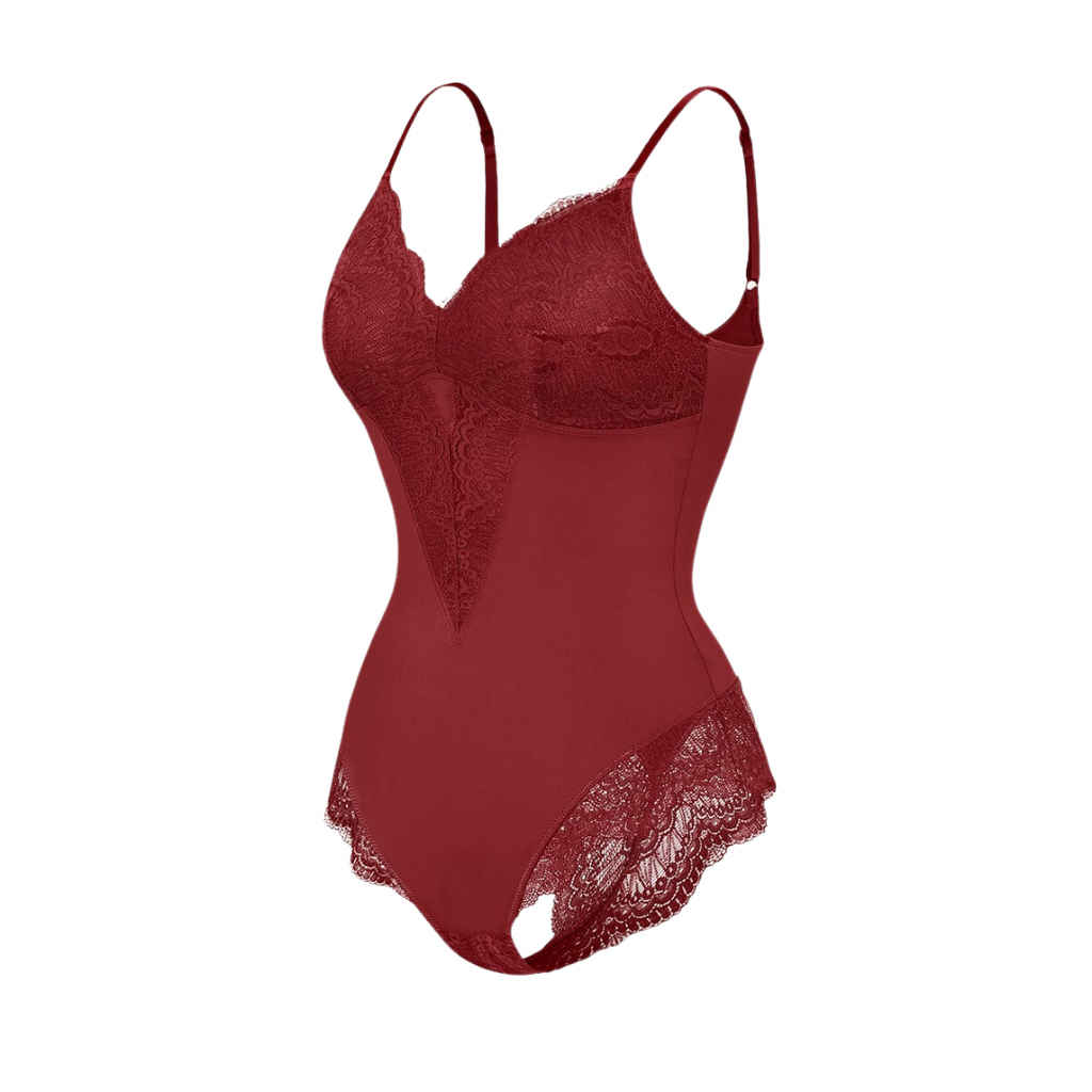 THE RED LACE BODYSUIT – SHAPEWEAR BY PLAIN