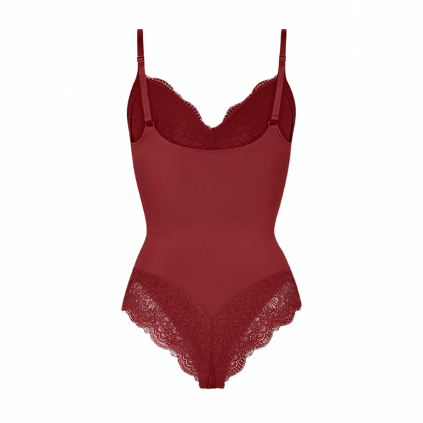 THE RED LACE BODYSUIT